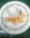 Camarones con jengibre