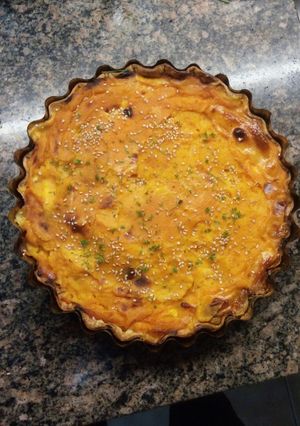 Una foto de Tarta de pollo y calabaza