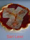 Pizza de mortadela, hecha en Horno microondas (4 ingredientes)