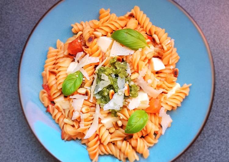 Étapes pour Faire Super rapide Fait maison One pot pasta au pesto ou pistou maison