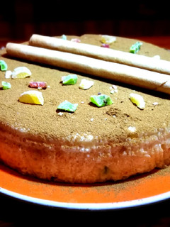 Foto principal de Tarta en frío con arroz y fruta escarchada