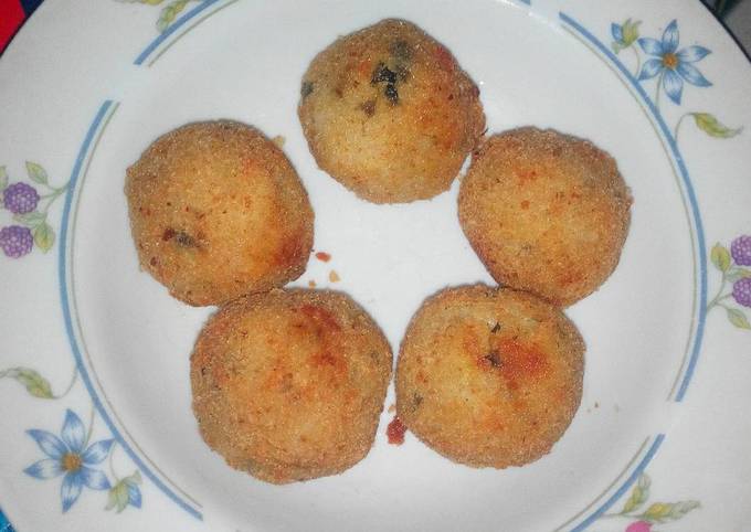 Resep Kroket Nasi Isi Tahu n Kuning Telur Jg Wortel oleh ...