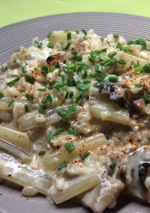 Une photo de Riz façon Risotto aux blettes et Champignons