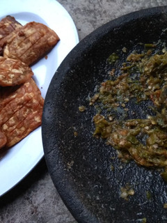 Foto resep Tempe sambal ijo