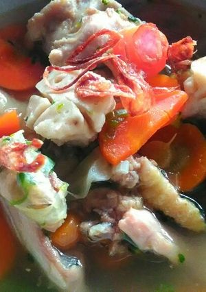 Foto resep Sup Ayam Bakso Ceker #BikinRamadhanBerkesan