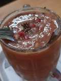 Watermelon,cucumber,anar,flaxseeds,lemon,chat masala,cooler