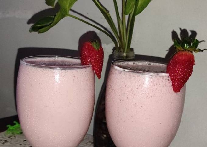 Resep Strawberry smoothie, Lezat