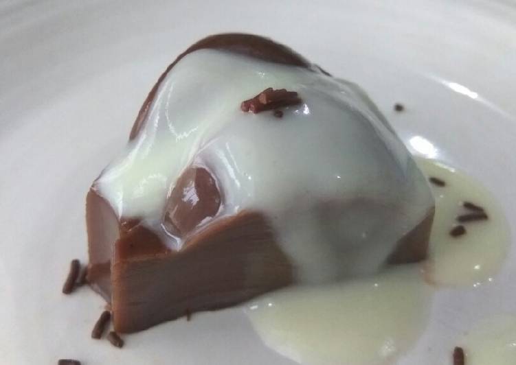 Puding coklat vla