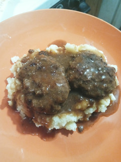 A picture of Smothered Beef Patties.