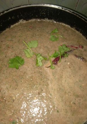 A picture of Pudina rasam Madhu style.