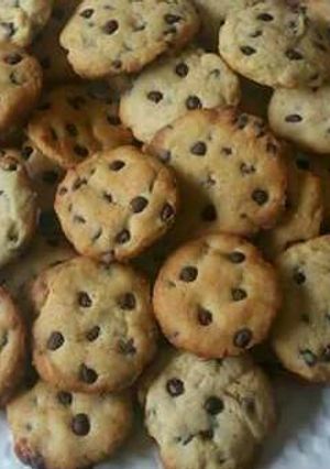 A picture of Soft and Chewy Chocolate Chip Cookies.# Christmas baking.