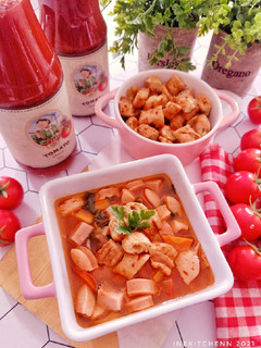 Foto resep Sup Merah Bola Udang