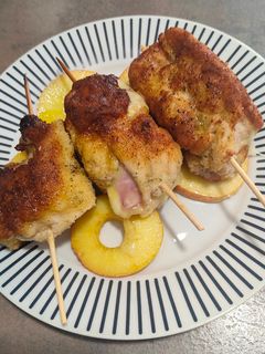 Una foto de Cachopos de pollo y manzana