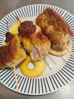 Una foto de Cachopos de pollo y manzana