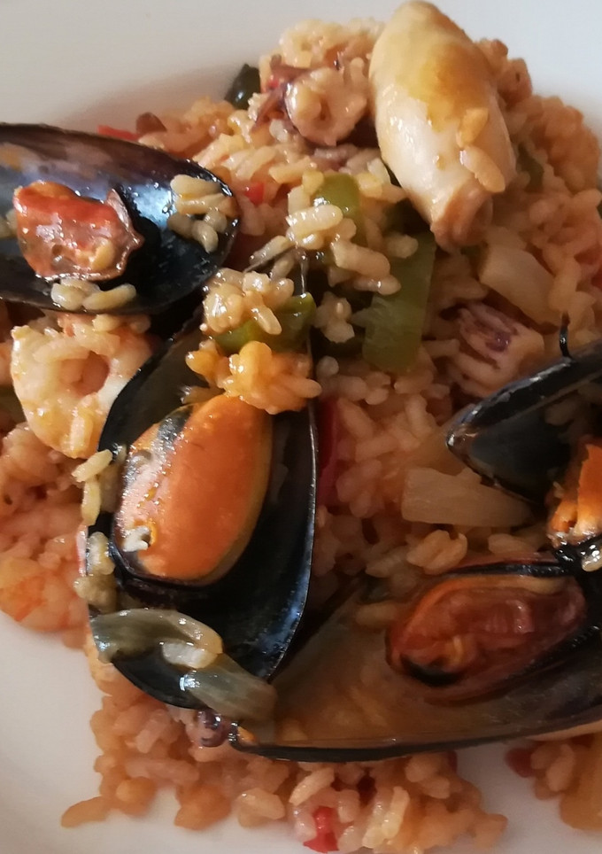 Una foto de Arroz marinero