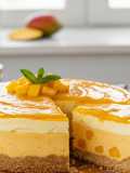 Sernik z mango bez pieczenia
