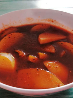 Una foto de Sopa de papa con chile pasilla