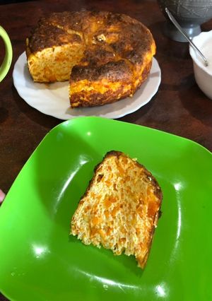 Фото Творожно-тыквенная запеканка.