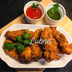 A picture of KFC style fried Chicken:.