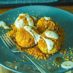 A picture of Vegan “cottage cheese” Dumplings.