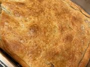 A picture of cherry cobbler