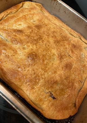 A picture of Cherry & White Chocolate Cobbler.