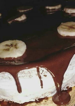 صورة لوصفة كيك الموز 🍌 بكريمة الكراميل