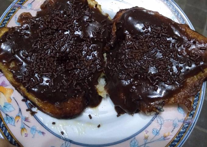 Pisang Goreng Vla Coklat