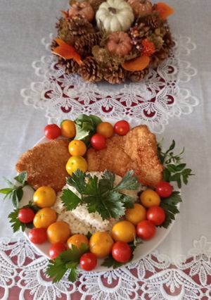 Bundában kirántott hús rizzsel 1363 recept fotója