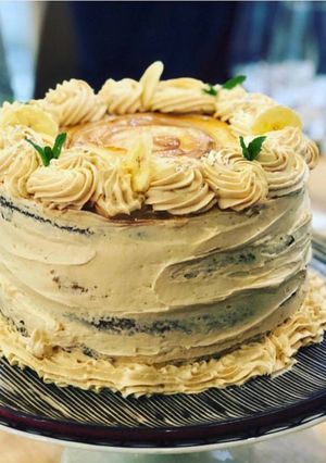 Foto principal de Tarta de plátano y dulce de leche!