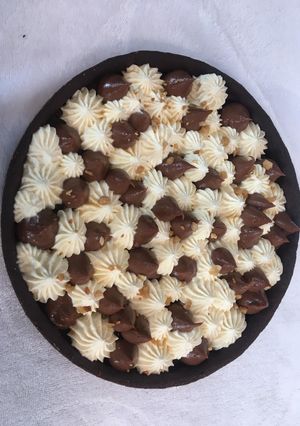 Une photo de Tarte crémeux chocolat chantilly au sirop d'érable