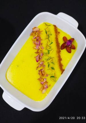 عکسی از دستور فرنی زعفرانی