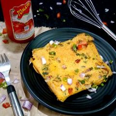 A picture of Eggless bread omelette.