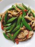 Green Beans and Pork Stir-Fry with Miso Sauce