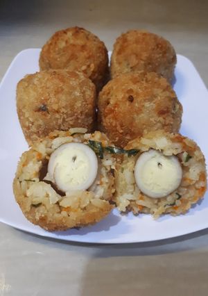 Foto resep Rice Ball Telur Puyuh