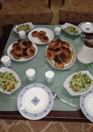 صورة لوصفة كبة مشوية على الطريقة الحمصية