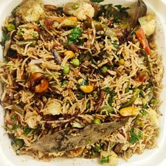 Hyderabadi veg yakhni pulao A picture of Hyderabadi veg yakhni pulao.