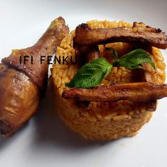 A picture of Party jollof rice.
