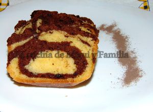 Una foto de Bizcocho marmolado