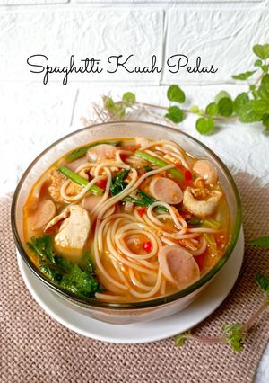 Foto resep Spaghetti Kuah Pedas