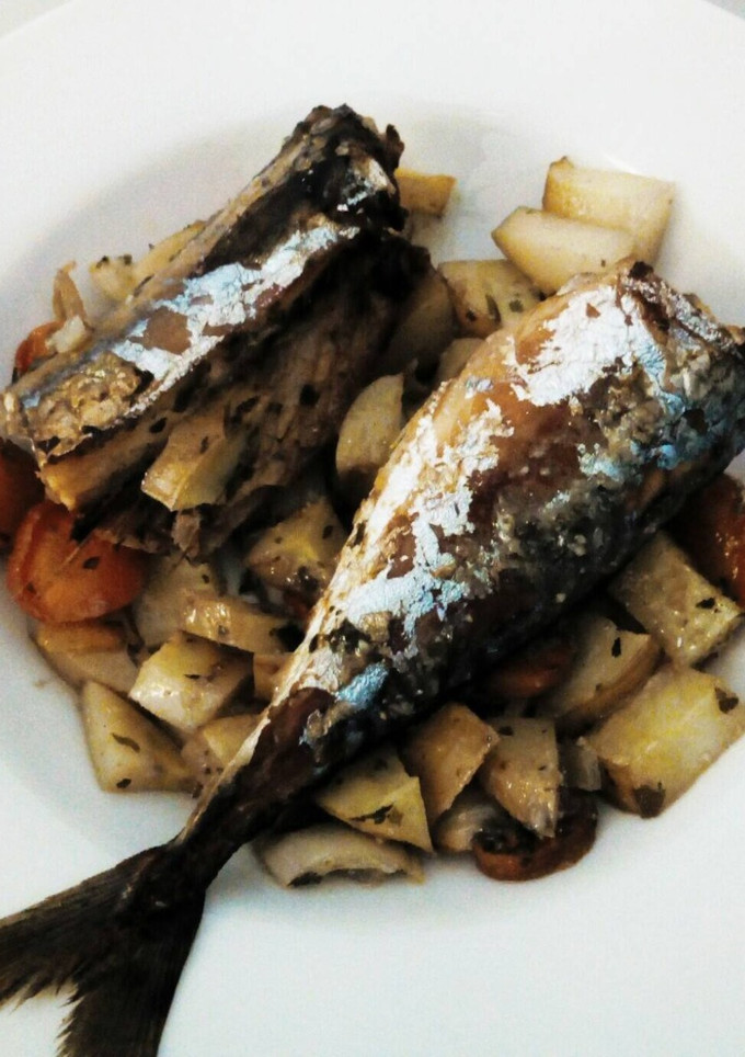 Una foto de Caballa al horno