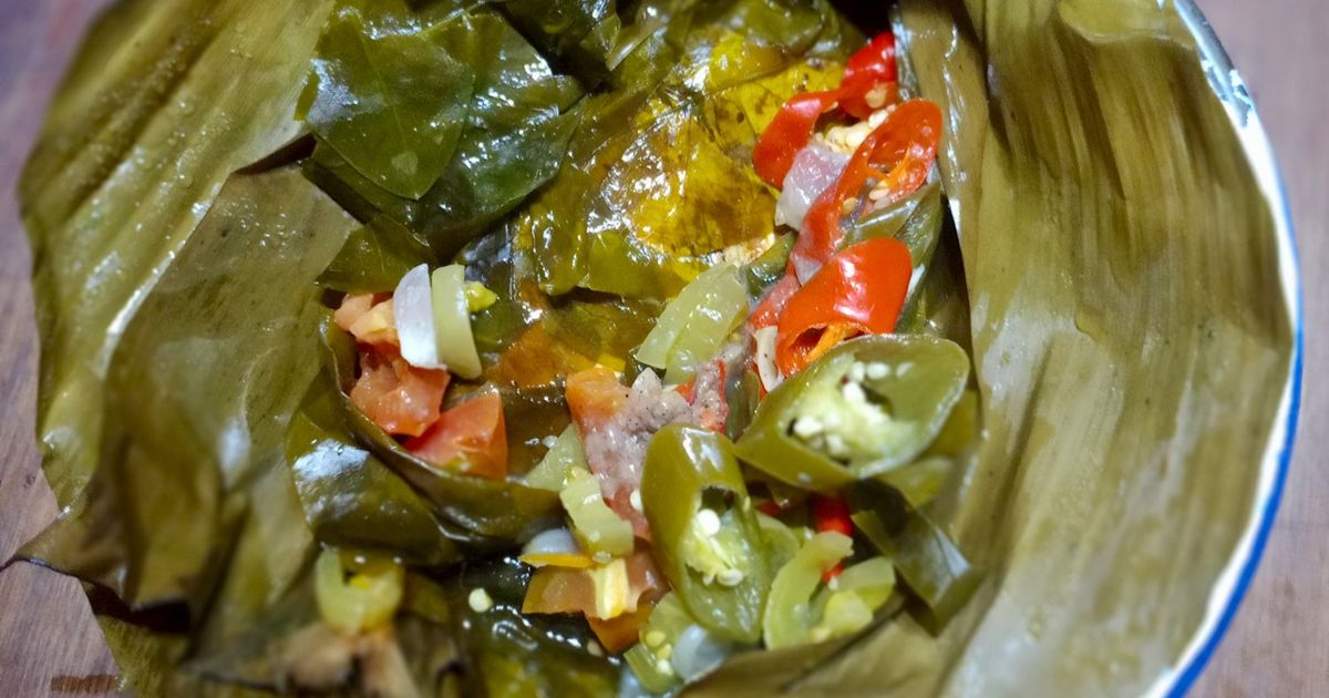 Pepes Ikan Peda dan daun melinjo