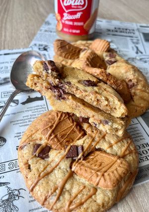 Une photo de Cookies speculoos à l’air fryer