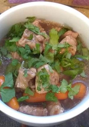 A picture of Canton pork stew.