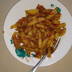 A picture of Chips masala.
