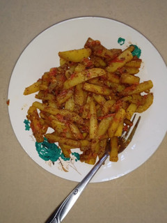 A picture of Chips masala.