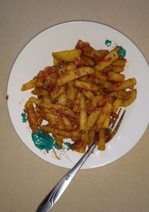 A picture of Chips masala.
