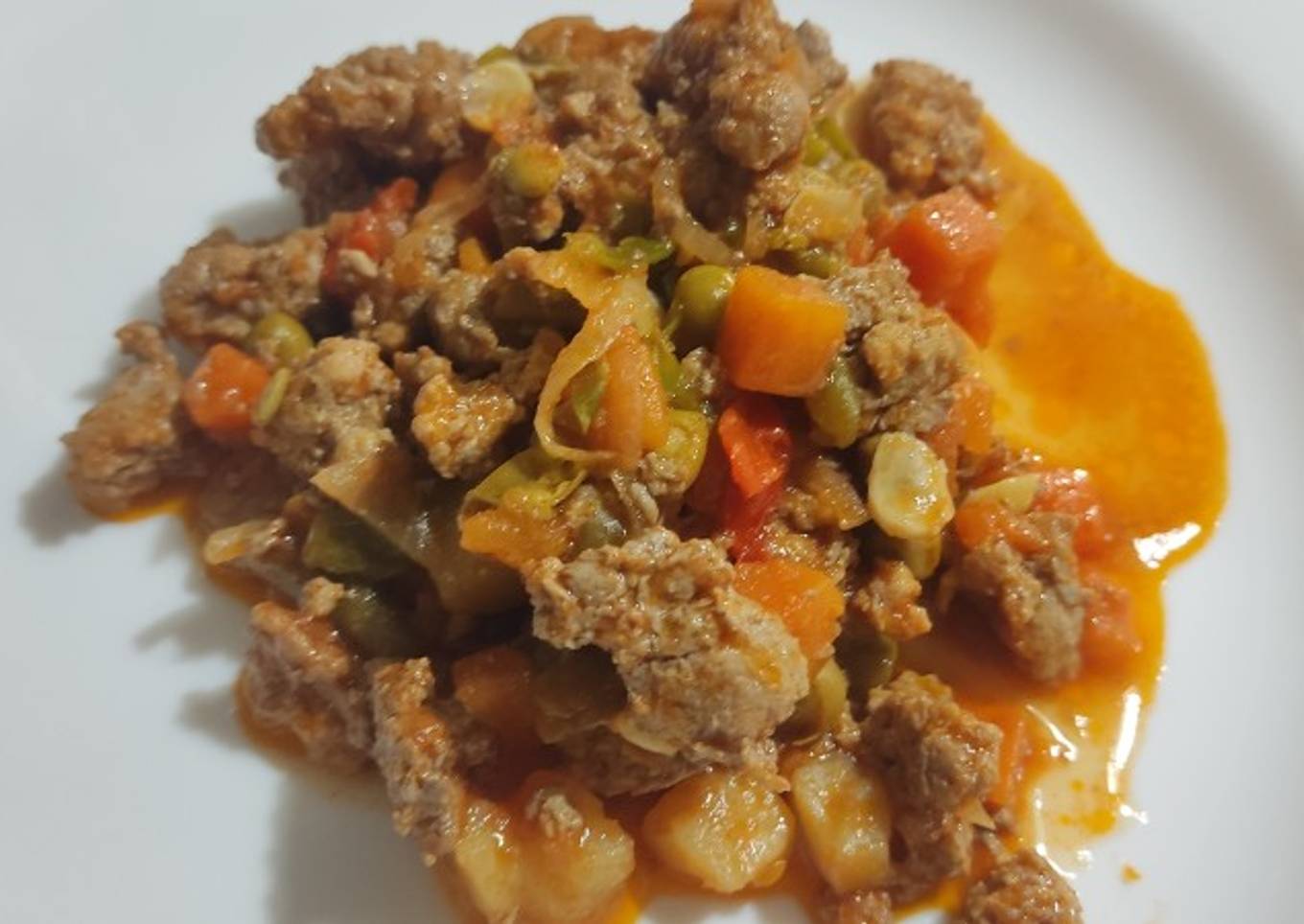 Carne molida a la primavera