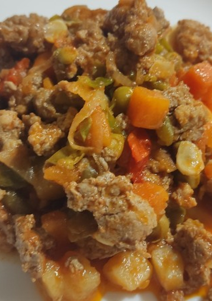 Una foto de Carne molida a la primavera
