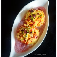 A picture of Falooda Ice-cream (Homemade Falooda, Ice-cream & Rose Syrup).